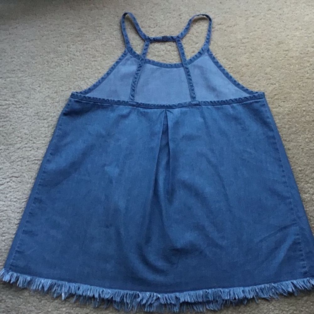 Arizona Jean Co. Demin Halter Top size 16 - Picture 3 of 5